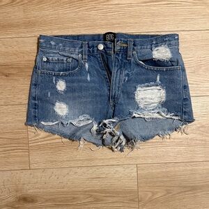 Urban Outfitters BDG Ripped Denim Cutoff Shorts - Medium Blue